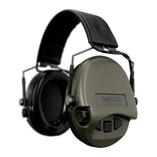 Gehörschutz SUPREME MIL AUX, slim headband, green