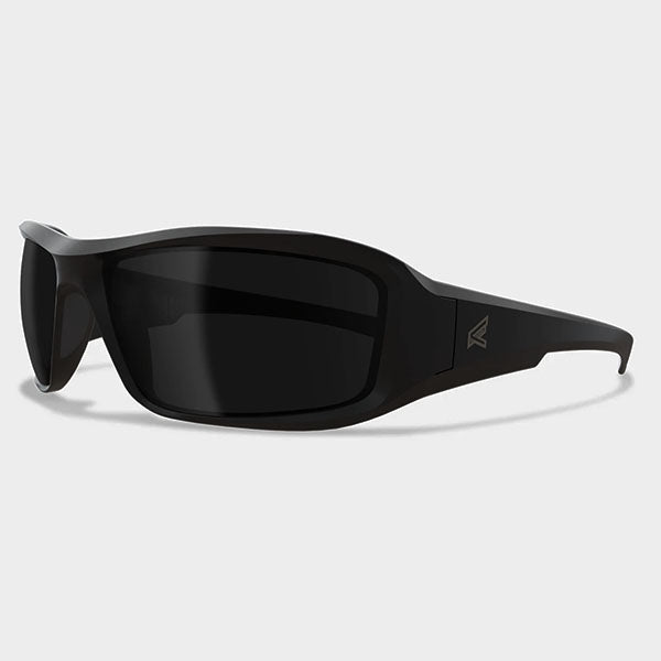 Sonnenbrille HAMEL, Soft Touch Matte Black Thin Temple Frame Polarizes Smoke Vapor Shield Lens (TXH716VS-TT)