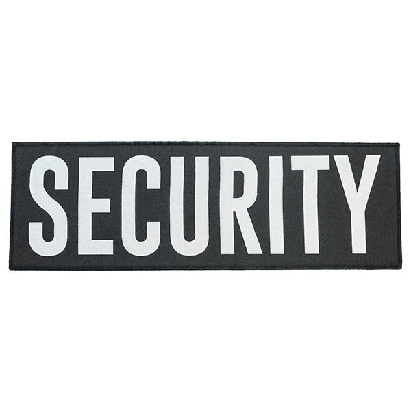 Klettabzeichen SECURITY, 100x300mm, weiss