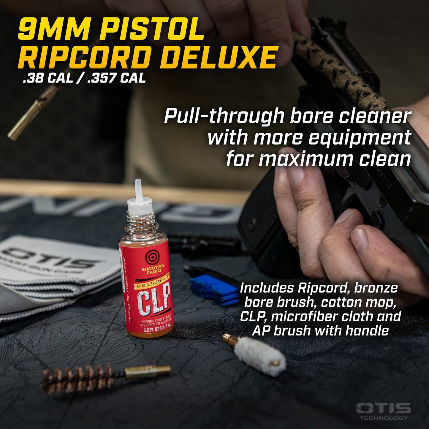 .38 cal / 9mm/ .357 cal Ripcord® Deluxe Kit