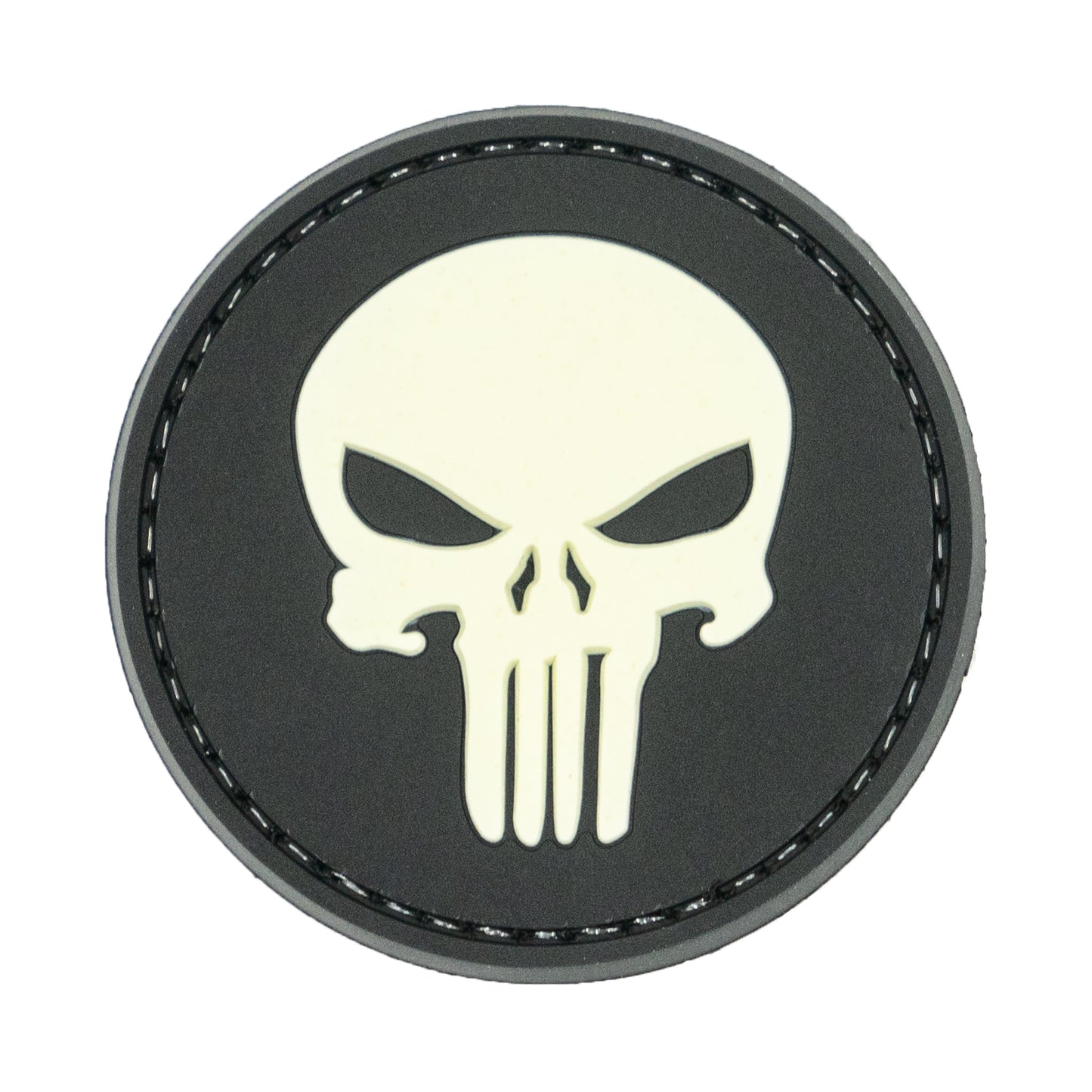 Morale Patch ROUND PUNISHER, white