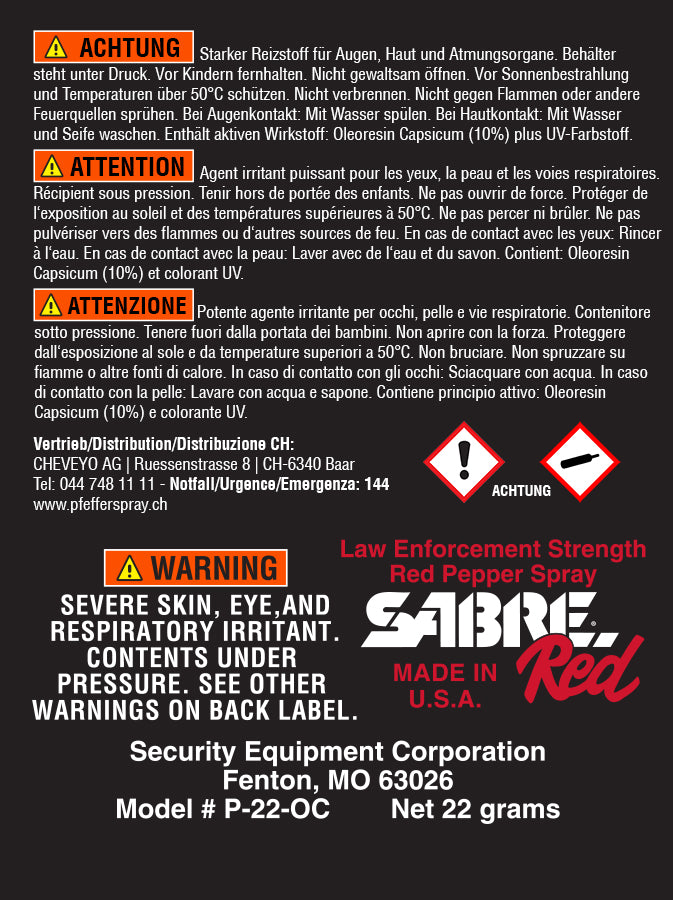 Pfefferspray RSG MK-20 STREAM REFILL, 30ml