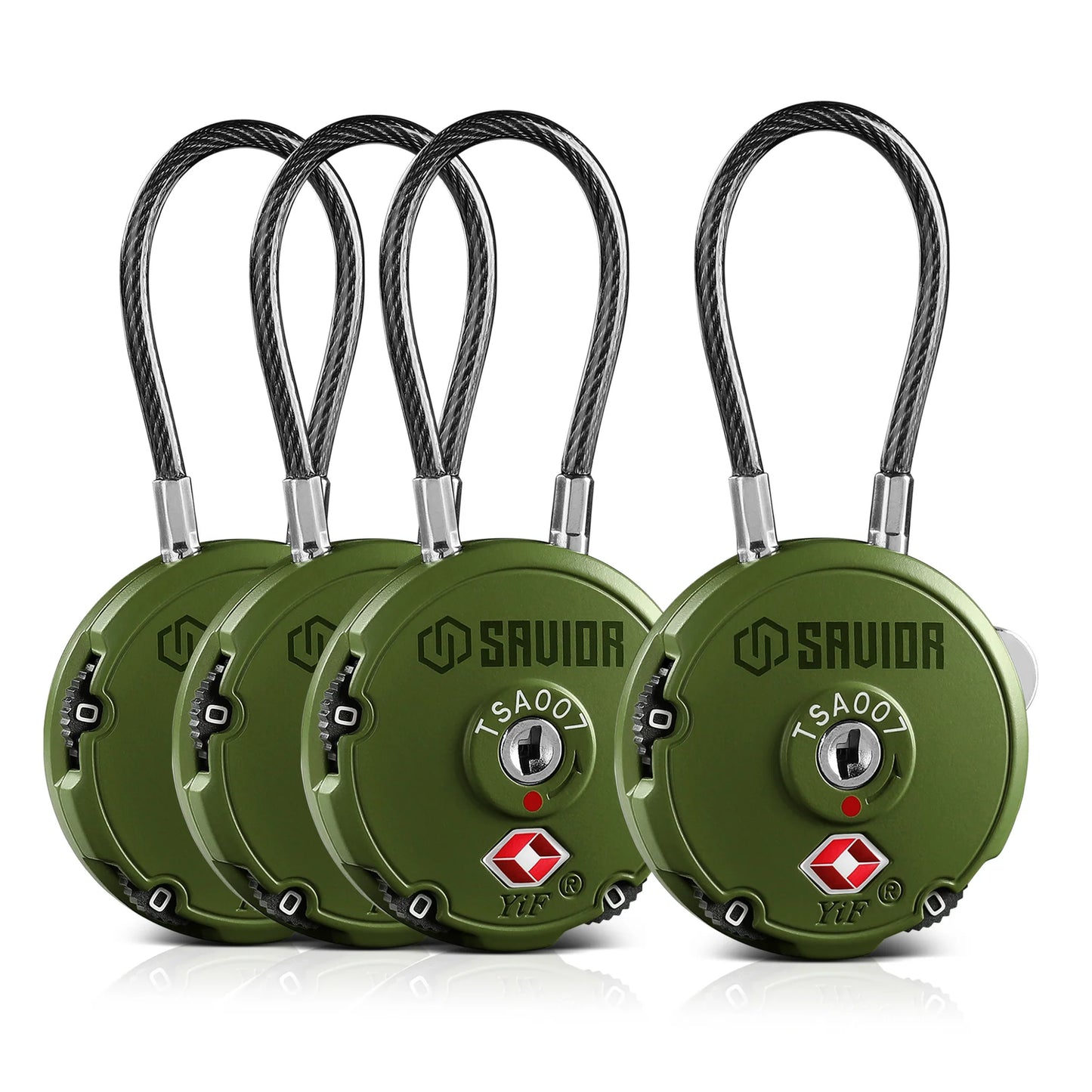 3-Digit Cable Lock (4er Pack)