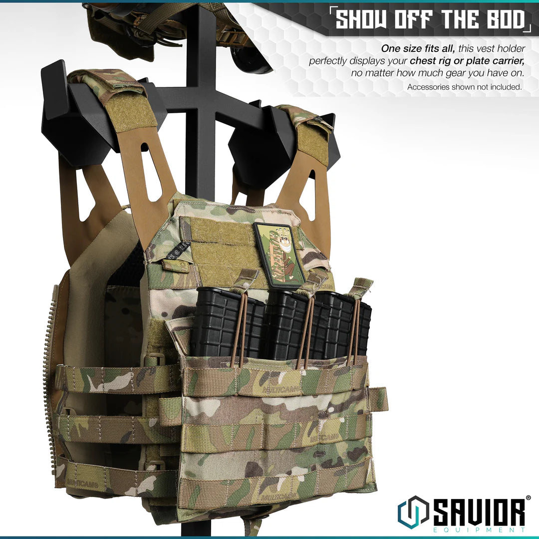 H.A.B. Helmet Armor Belt Rack, black