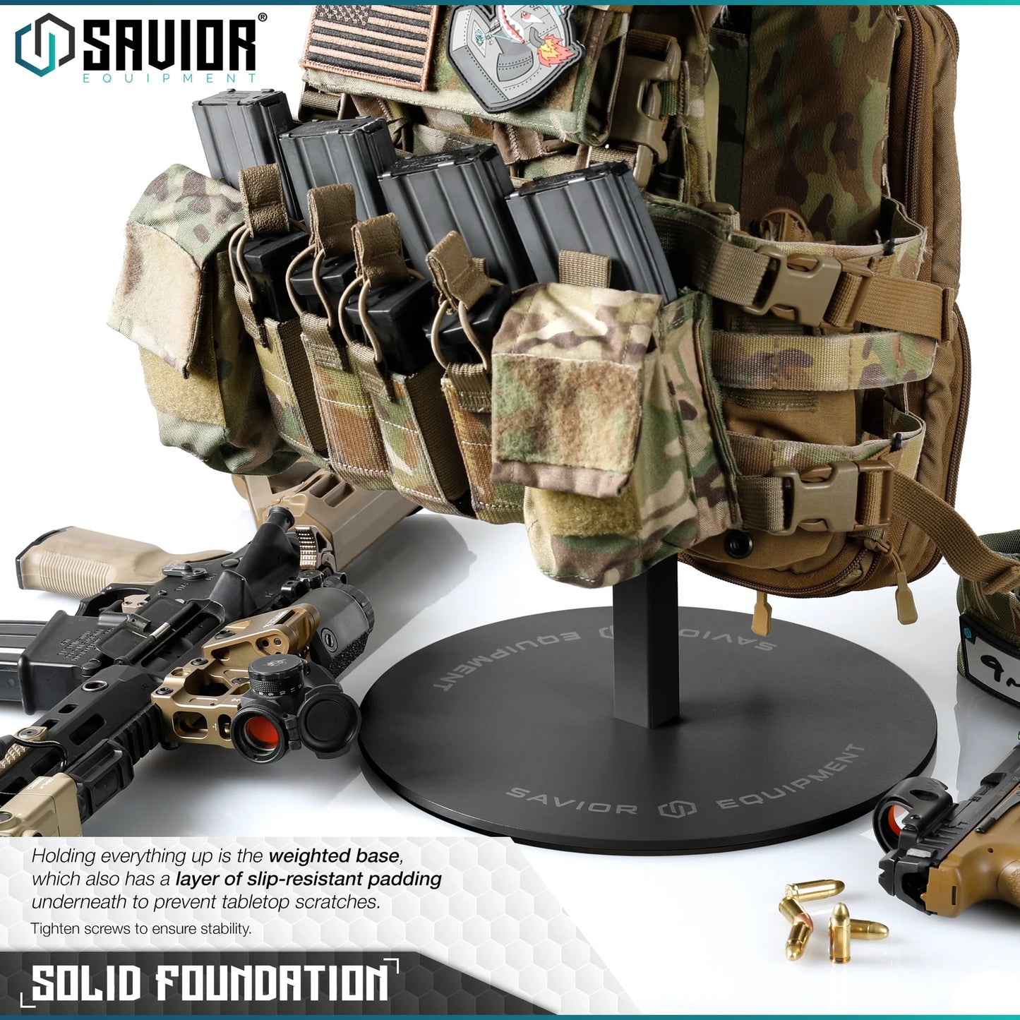 H.P.C. Helmet Plate Carrier Tabletop Rack