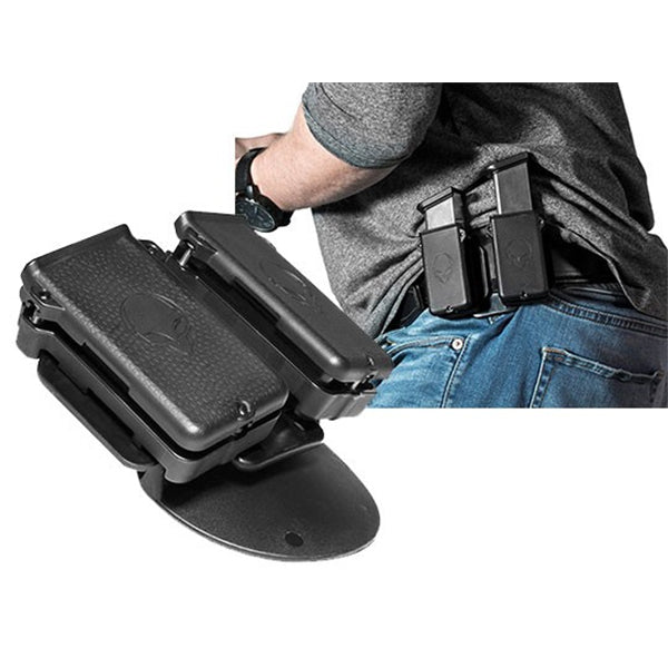 2er-Magazin Holster Single-Stack 9mm/.40cal (inside oder outside tragbar)