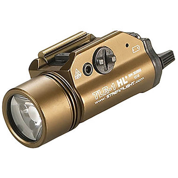taktische Waffenlampe TLR-1 HL, flat dark earth brown, 1'000 Lumen (inkl. Batterien)