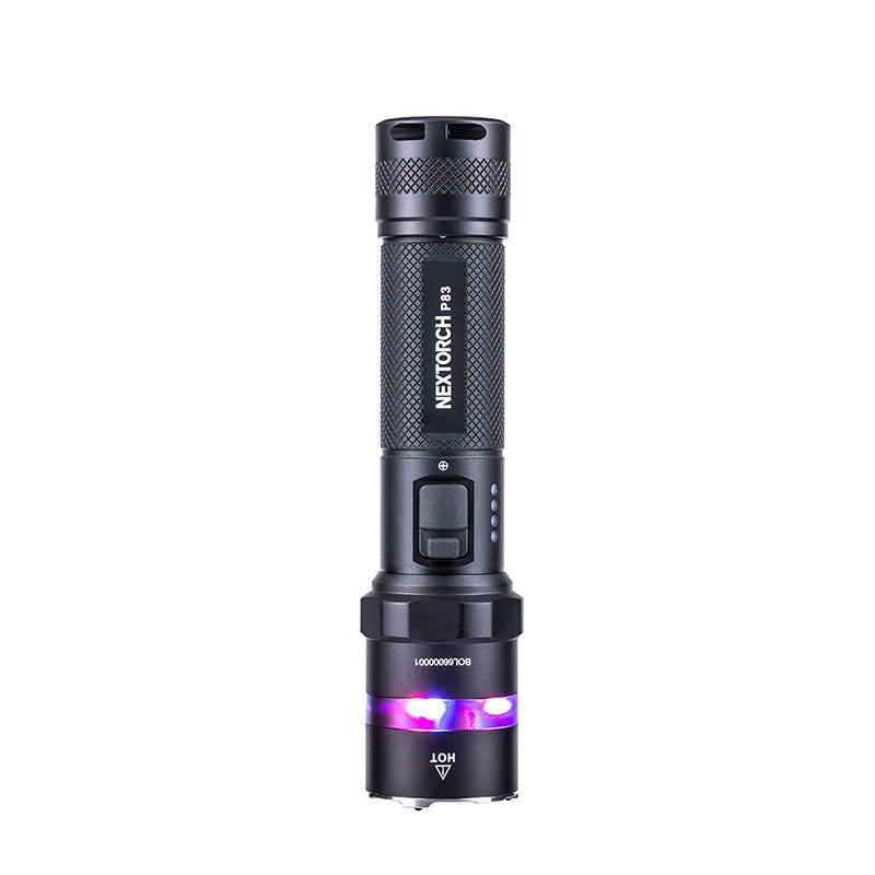 P83 Multi-light Source High Output One-step Strobe Flashlight