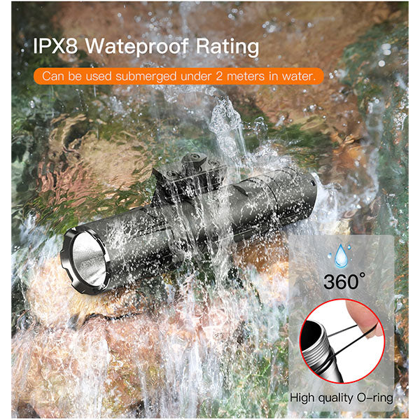 Taktische LED Waffenlampe GL4, 3'300 Lumen (inkl. Akku)
