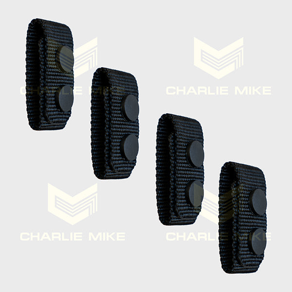 CHARLIE MIKE Gürtelhalter BELTKEEPER, 4-er-Set, schwarz 4-er Set