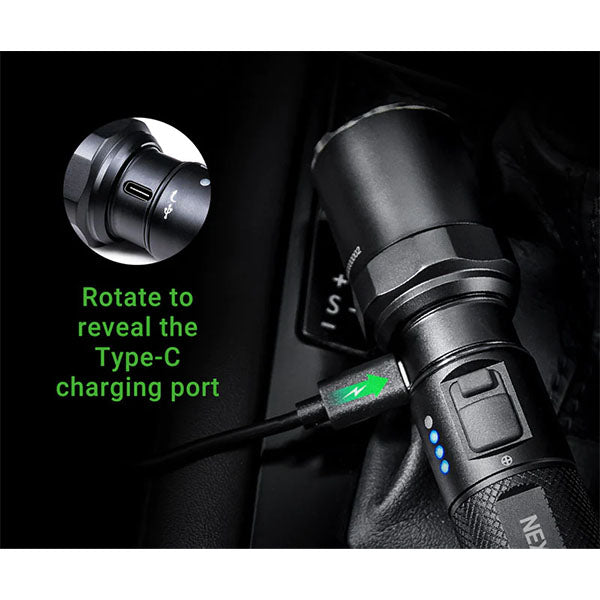 Taktische LED-Taschenlampe P81, 3'000 Lumen (inkl. Akku)