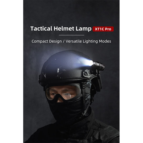 Taktische LED Helmlampe XT1C PRO, 1'000 Lumen (inkl. Akku)