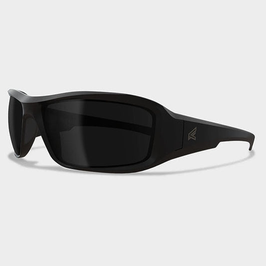 Sonnenbrille HAMEL, Soft Touch Matte Black Thin Temple Frame Polarizes Smoke Vapor Shield Lens (TXH716VS-TT)