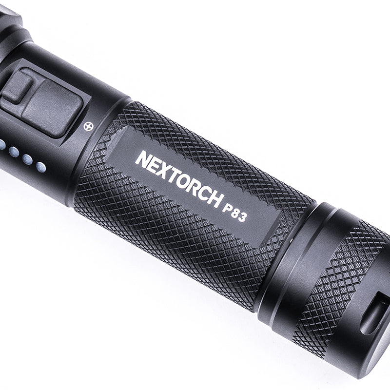 P83 Multi-light Source High Output One-step Strobe Flashlight