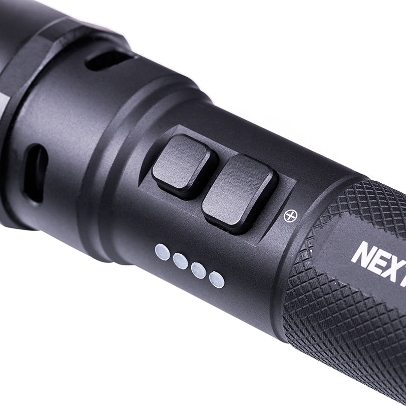 P86 1600lm Flashlight with 120db Electronic Whistle
