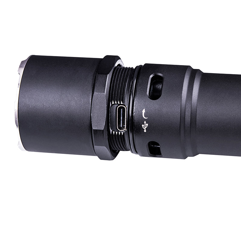 P86 1600lm Flashlight with 120db Electronic Whistle