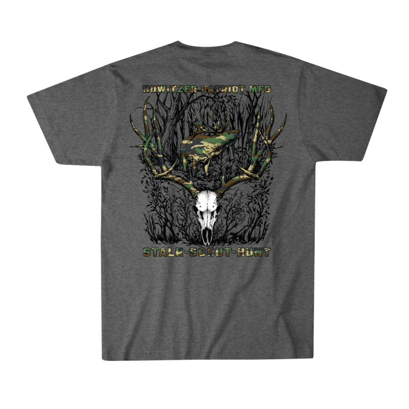  T-Shirt STALK SS TEE, graphite heather