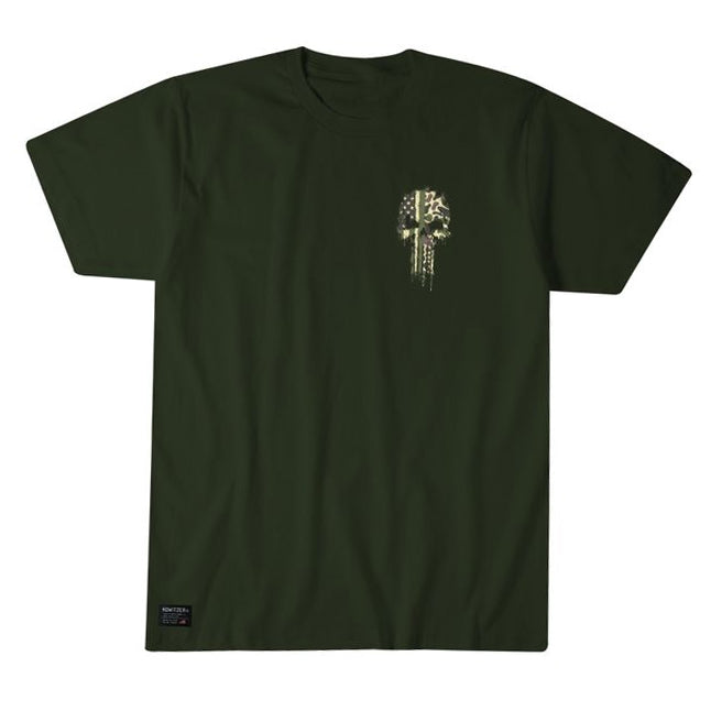  T-Shirt DONT TREAD SKULL, forest green