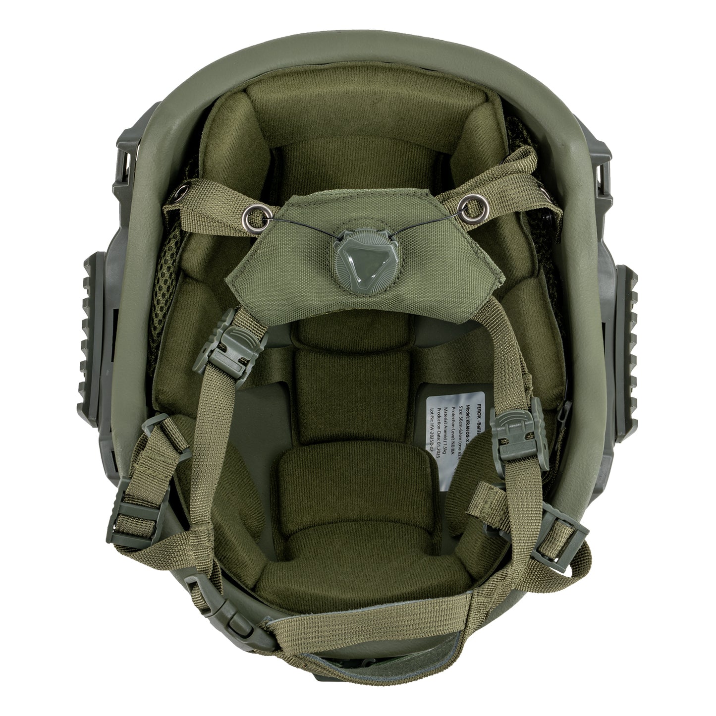 Ballistischer Schutzhelm KRANOS-X Aramid, Level NIJ IIIA, ranger green