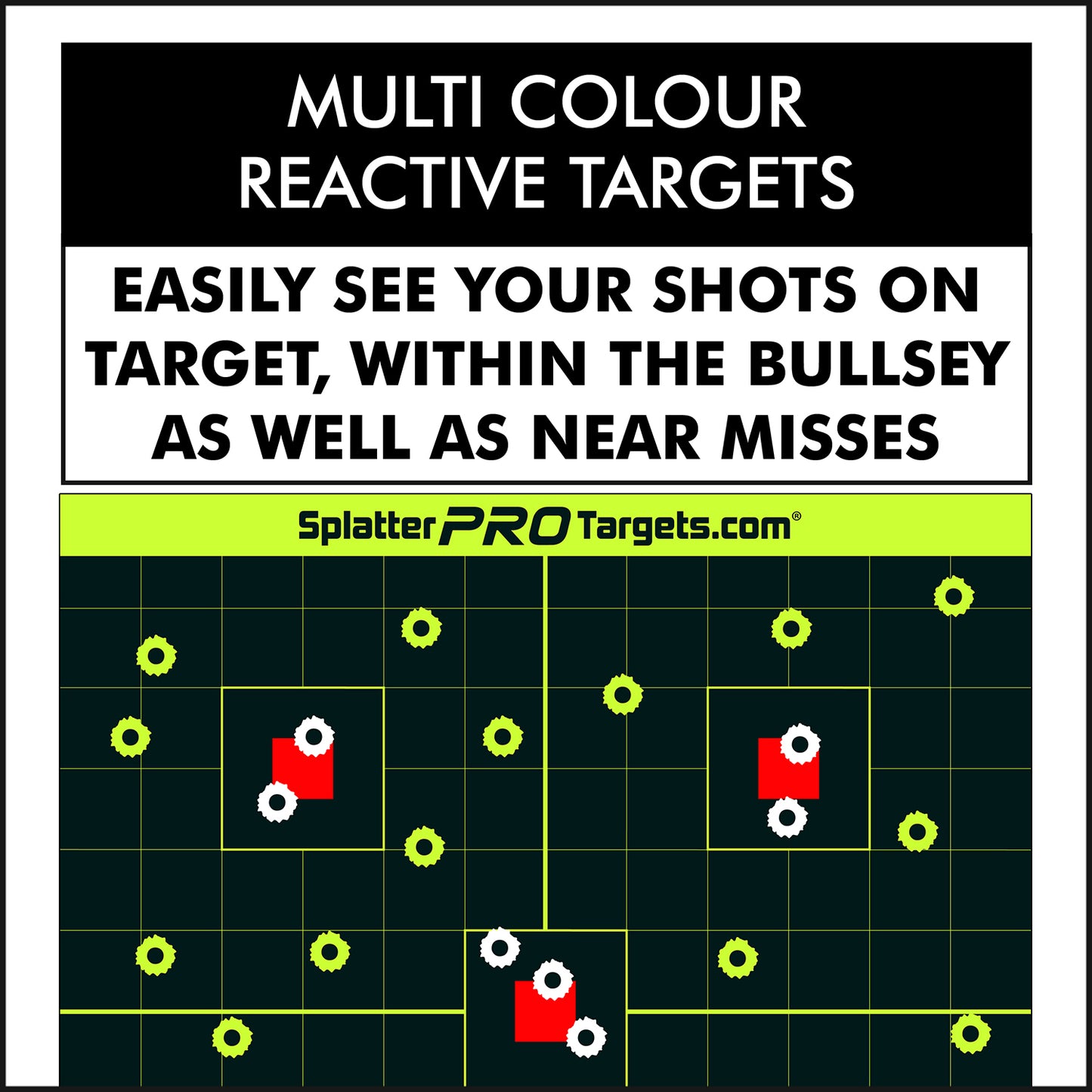 Splatter Pro Targets Zielscheiben GBU 0212, 30x30cm, 10er Packung