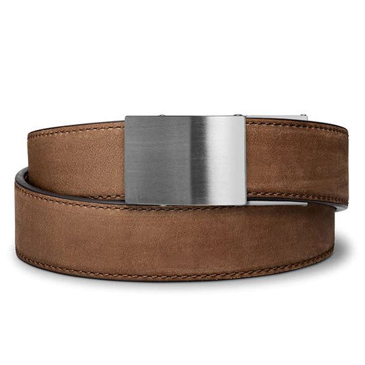 Waffengurt BROWN BUFFALO LEATHER GUN BELT X4, brown