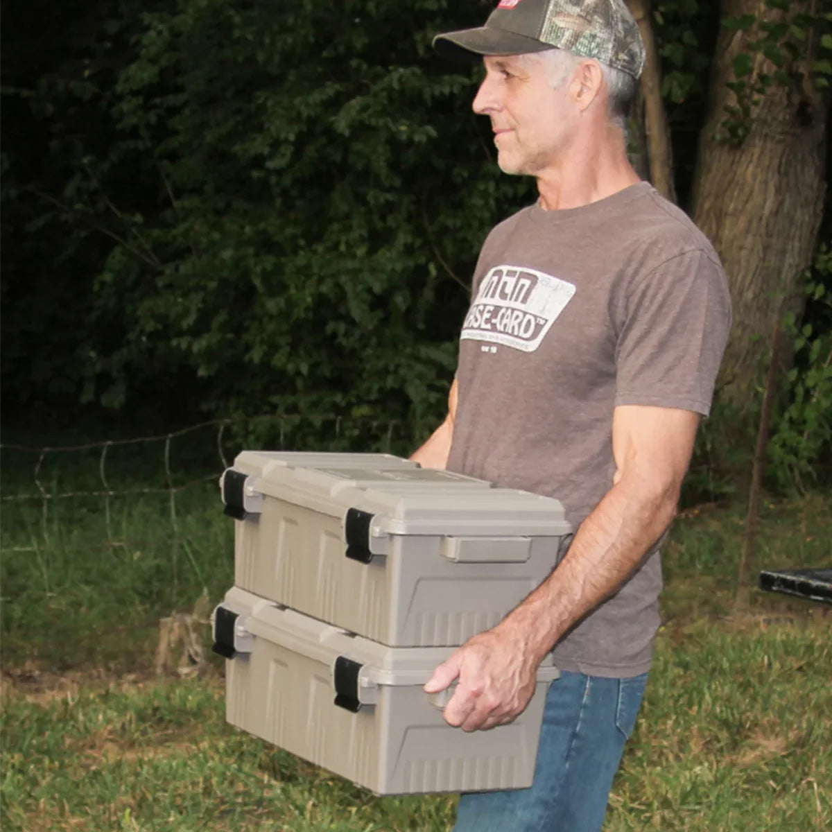Ammo Crate Divided Utility Box, Dark Earth