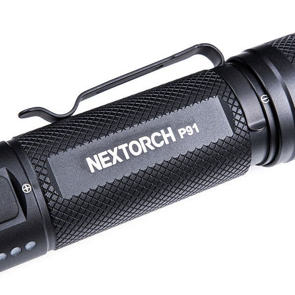 Taktische LED-Taschenlampe P91, 5'000 Lumen (inkl. Akku)