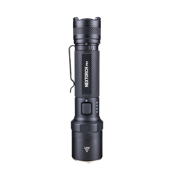 Taktische LED-Taschenlampe P91, 5'000 Lumen (inkl. Akku)