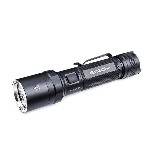 Taktische LED-Taschenlampe P91, 5'000 Lumen (inkl. Akku)