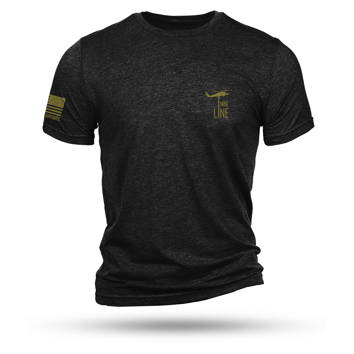 T-Shirt AMERICAN CAMO, charcoal black 