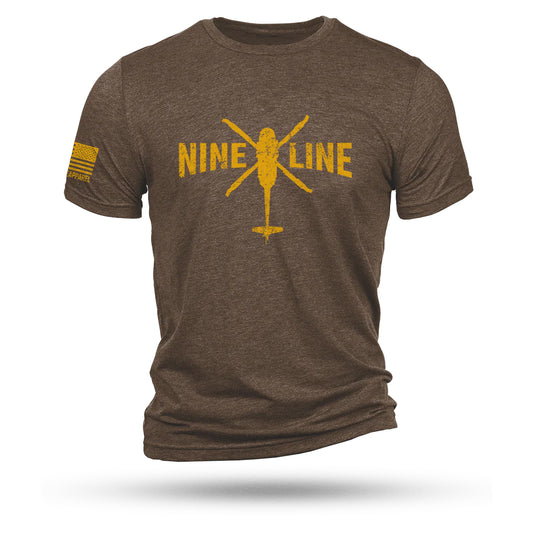 T-Shirt Nine Line Helo, brown