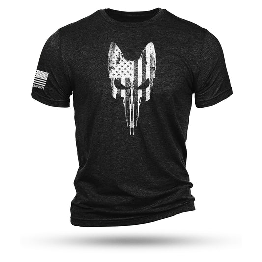T-Shirt REX SKULL FLAG, black