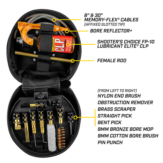 9mm Gun Cleaning Kit for Pistols & Rifles