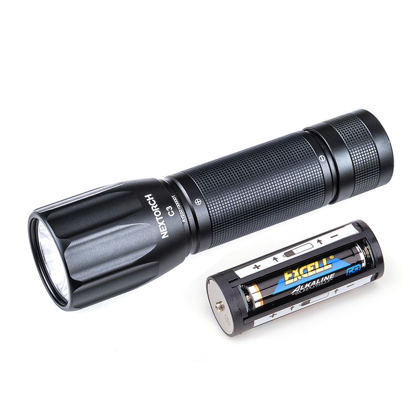 C3 380 Lumens 3AAA Flashlight