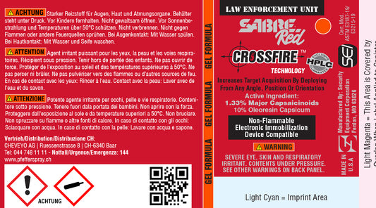 Pfefferspray MK-3 CROSSFIRE GEL, Strahl, 45ml