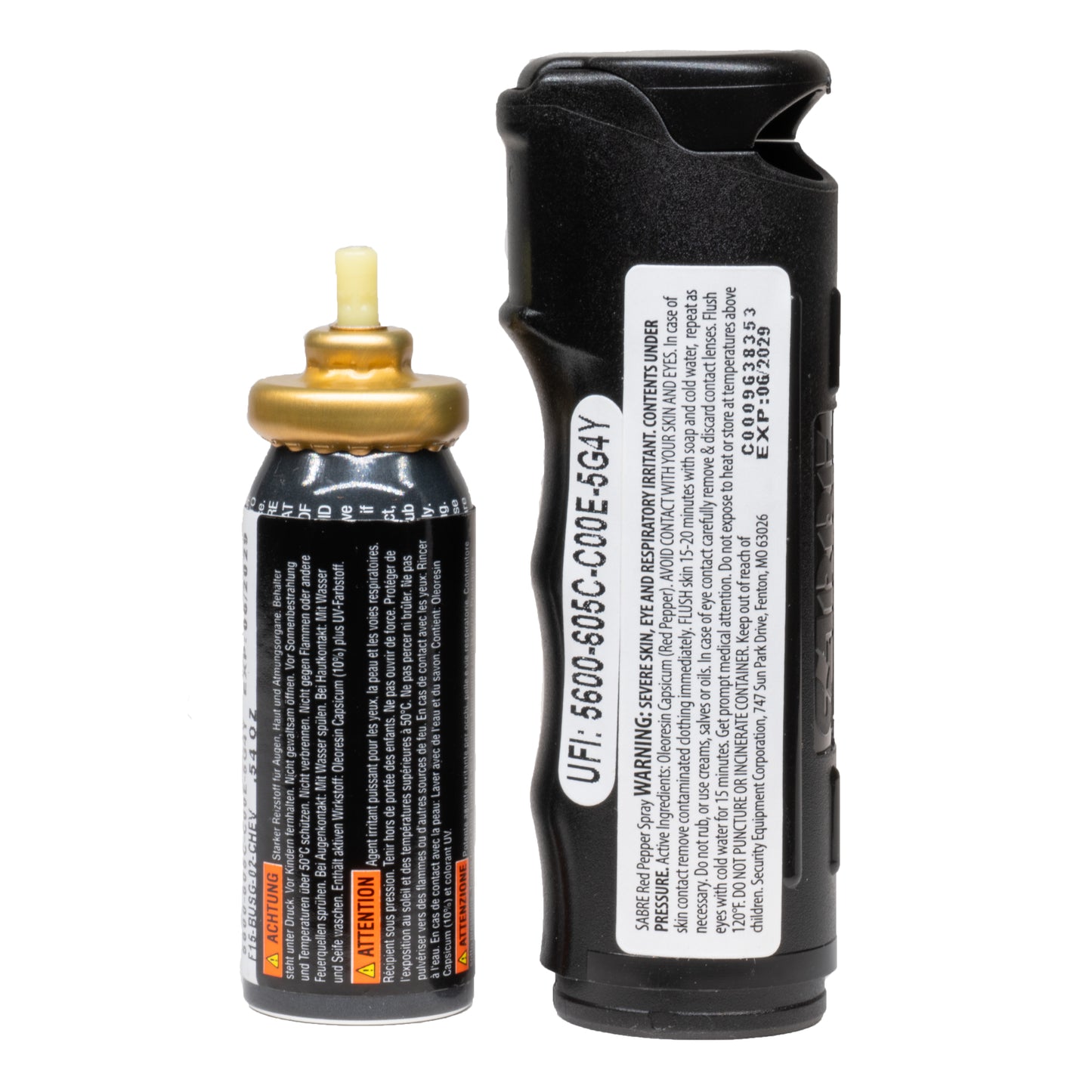 Pfefferspray F15 PEPPER GEL, black, 15ml