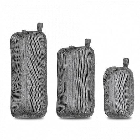 Trinity Mesh Triple Pouch, grey