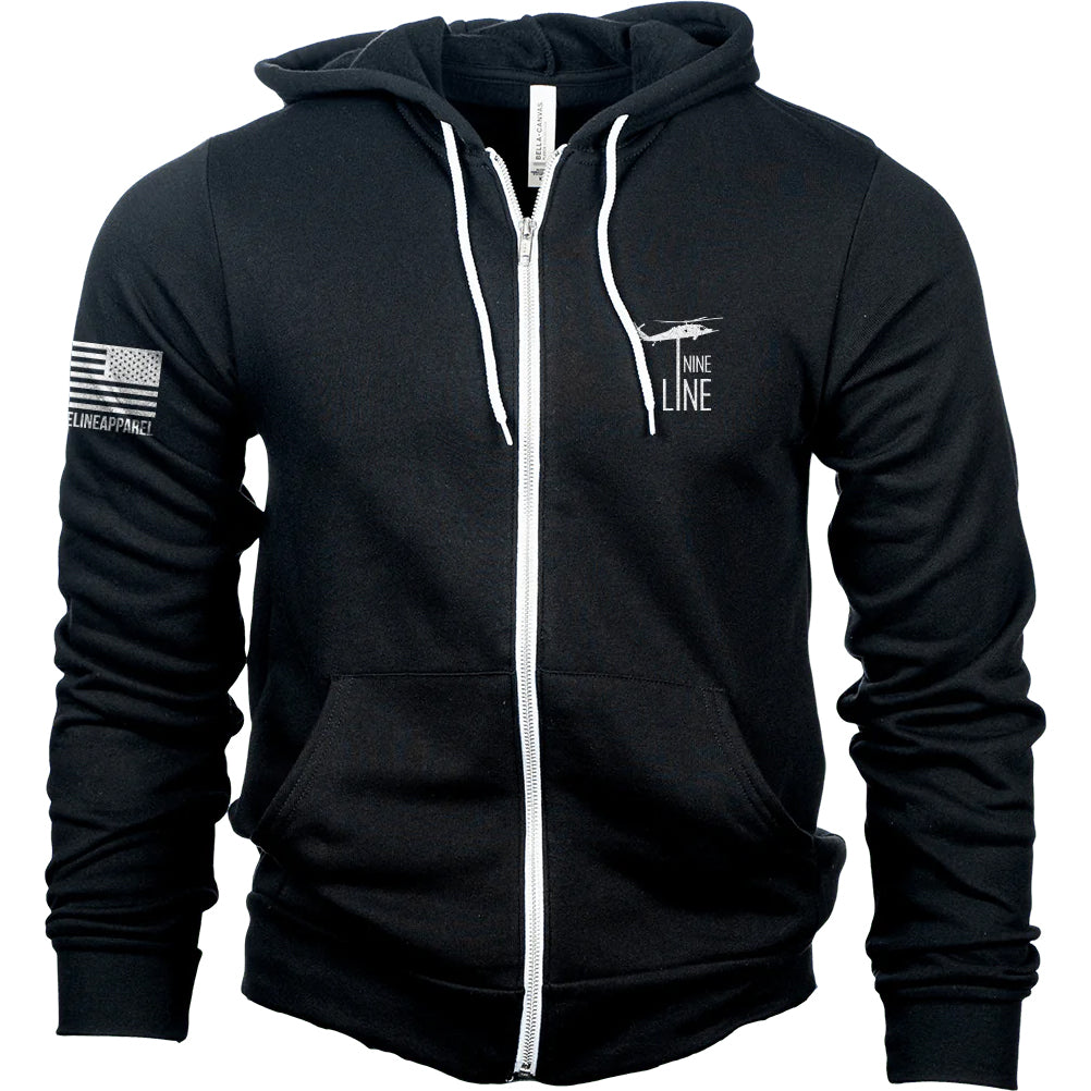 DROPLINE LOGO - FULL-ZIP HOODIE