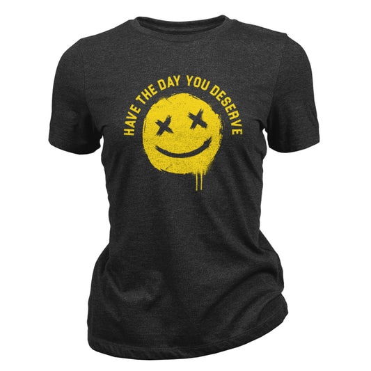 Women's T-Shirt SMILEY, black