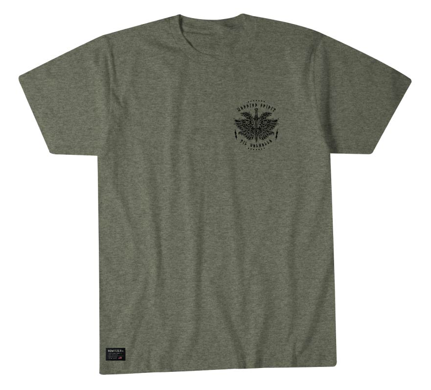 HOWITZER, T-Shirt WARRIOR SPIRIT, olive