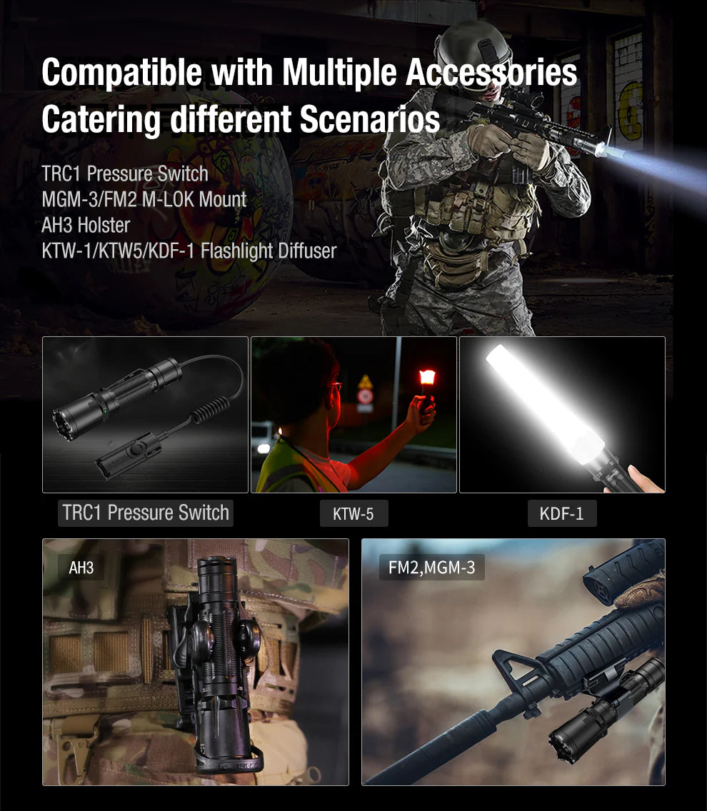 LED Taschenlampe XT11GT PRO V3.0, 3'300 Lumen (inkl. 4000mAh Akku)