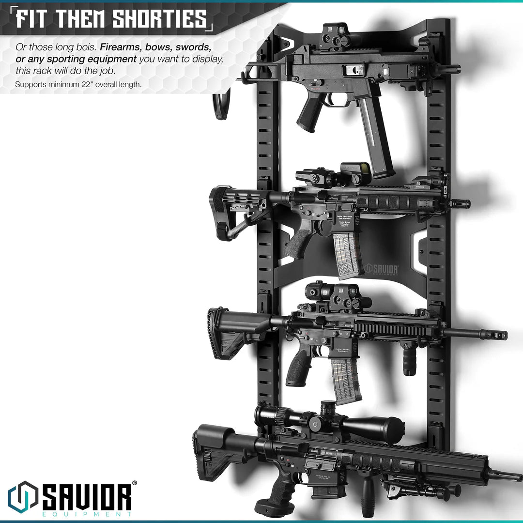 Horizontal Wall Rack w/ 10 Hooks